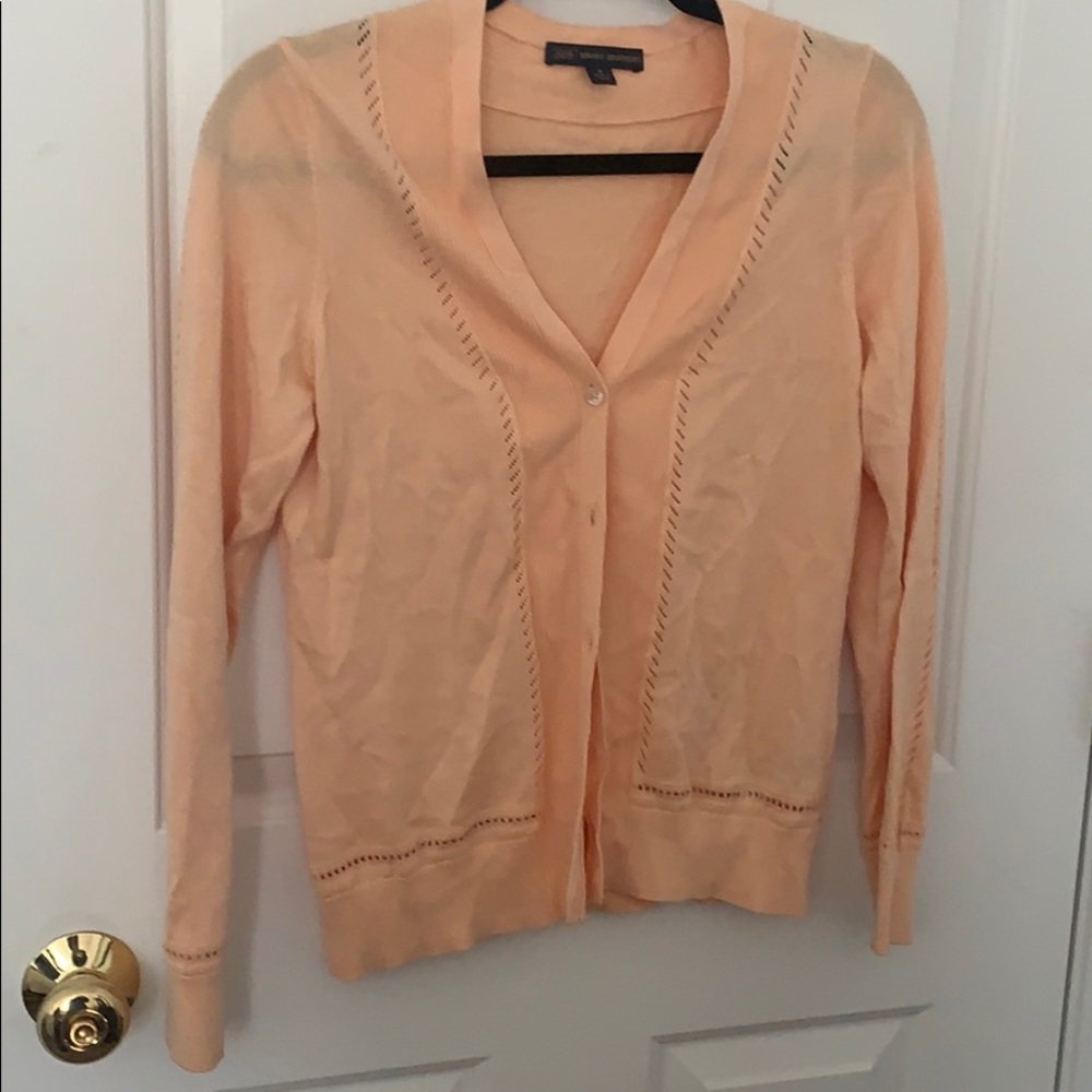 Peach Brooks Brothers Cardigan